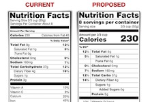 New nutrition facts label